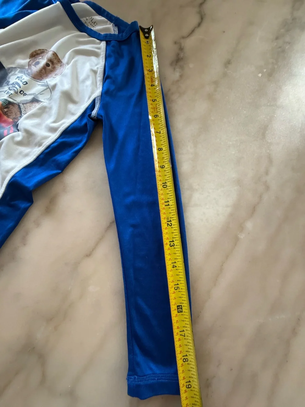 RALPH LAUREN Boy's Polo Bear Long-Sleeve Rash Guard size 5